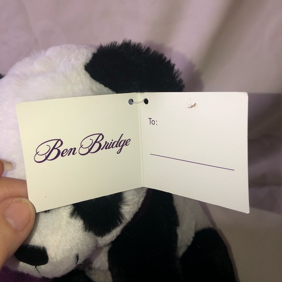 Ben Bridge Bear; NWT Teddy Bear Soft Plush w/Purple Scarf 10” Stuffed Animal - Picture 8 of 9